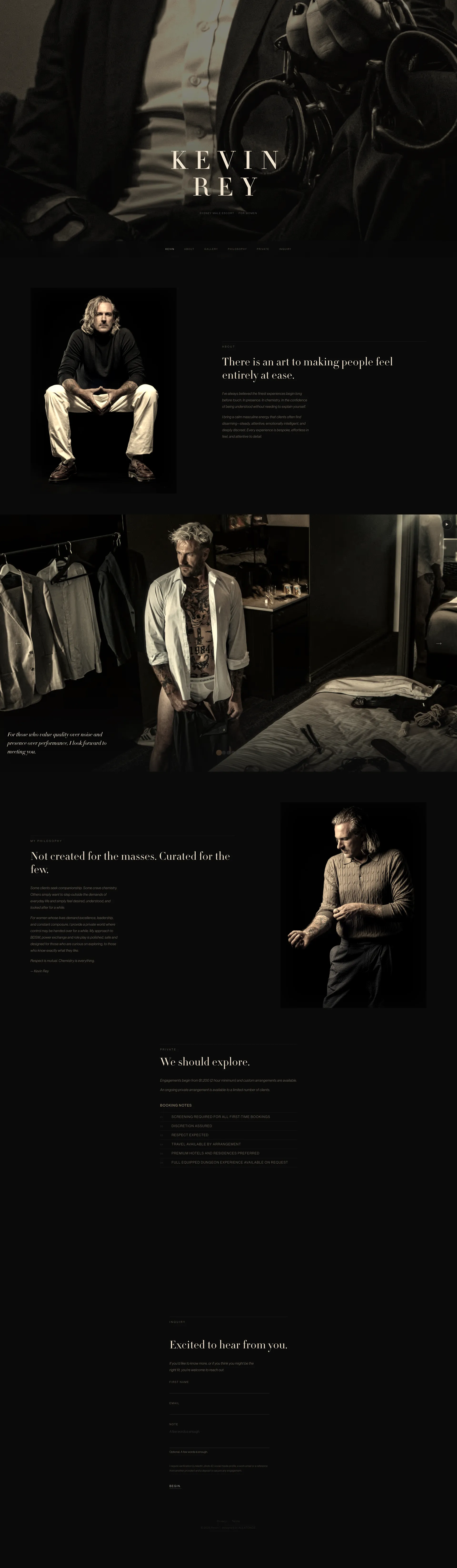 kevinrey.com full page view