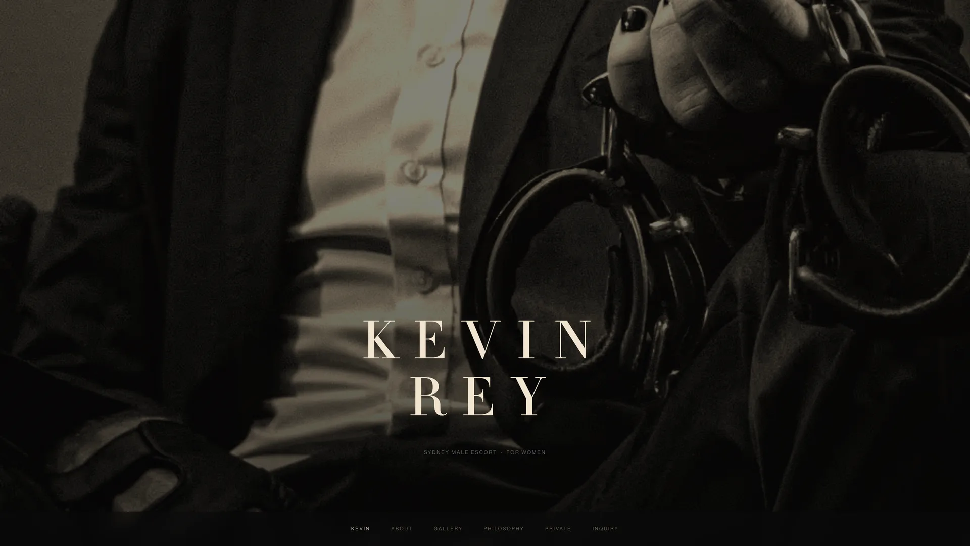 kevinrey.com desktop homepage