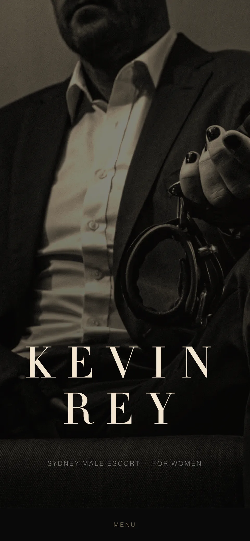 kevinrey.com mobile homepage